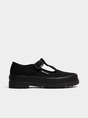 Superga Women's 2541 Mary Jane Black Sneaker