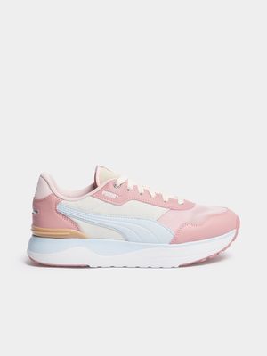 Junior Grade-School R78 Voyager Pink/Vream/Blue Sneakers