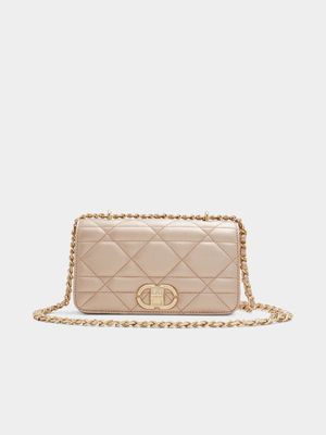 Women's ALDO Rose Gold Bennna  Crossbody Bag