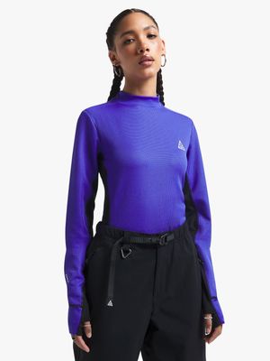 Nike Women's ACG Dri-FIT ADV 'Goat Rocks's Long-Sleeve Violet Top