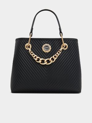 Women's ALDO Black Satchel Bag