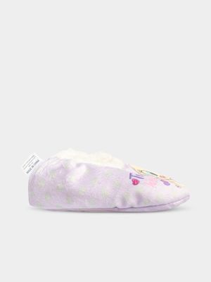 Tweety Purple 12-18 Months Sherpa Slippers