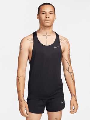 Mens Nike Dri-Fit Fast Black Singlet