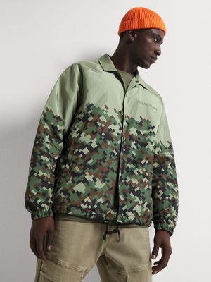 Men's Relay Jeans Camo Boarder Print Jacket