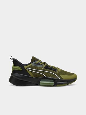 Mens Puma PWRFrame TR 3 Olive/Black Training Shoes