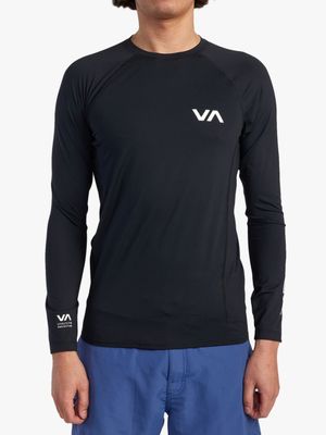 Men's RVCA Black Long Sleeve Rashvest