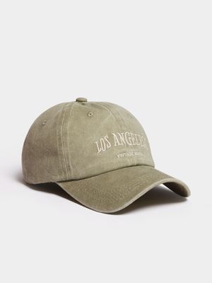 Men's Grey LA Peak Cap