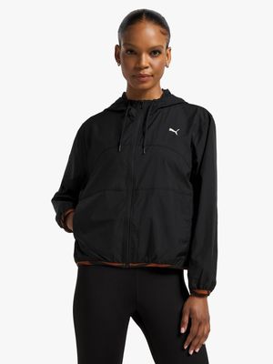 Womens Puma Animal Remix Woven Black Jacket