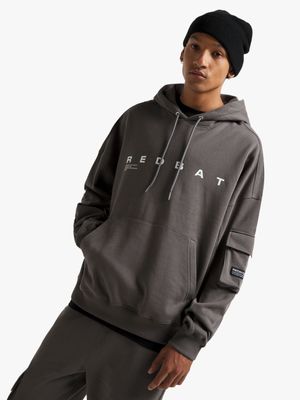 Redbat Men's Dark Grey Utility Hoodie