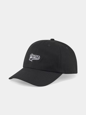 Puma Unisex Script Logo Black Cap