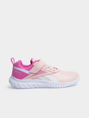 Kids Reebok Rush Runner Pink/White Sneaker