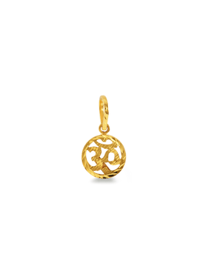 Yellow Gold Aum Pendant off chain