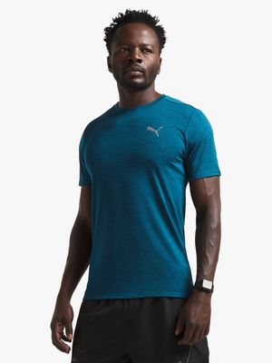 Mens Puma Run Favourites Teal Short Sleeve Tee