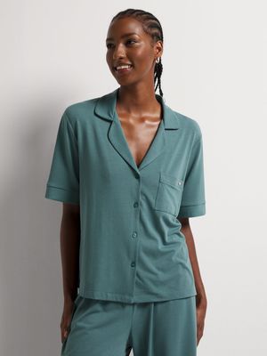 Button Through Short Sleeve Shirt