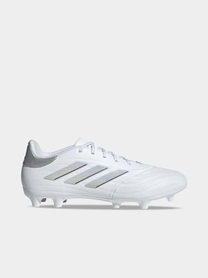 Mens adidas Copa Pure II League White/Silver FG Boots