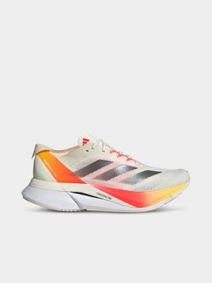 Womens adidas Adizero Boston 12 Ivory/Iron/Red Running Shoes