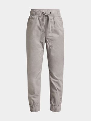 Jet Younger Boys Grey Cuffed Jogger Woven Pants