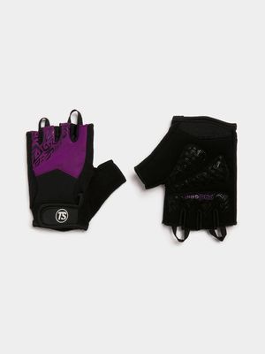 TS Pro-Grip Purple Fitness Gloves