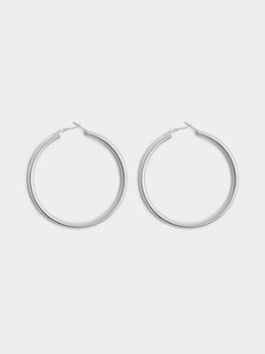 Snake Chain Large Hoop Earrings