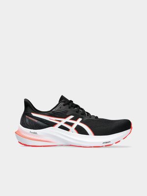 Mens Asics Gel GT2000 12 Black/Sunrise Running Shoes