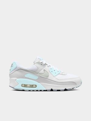 Nike Women's Air Max 90 White/Blue Sneaker