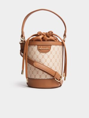 Luella Jacquard Bucket Bag