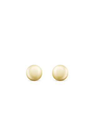 Sterling Silver & Yellow Gold Half Ball Stud Earrings