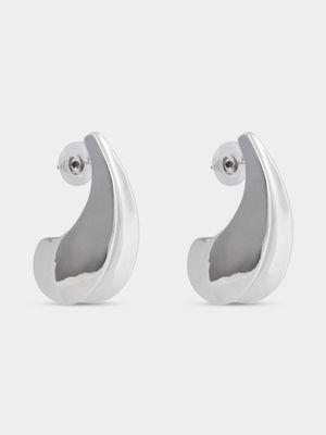 Sharp Edge Curve Drop Earrings