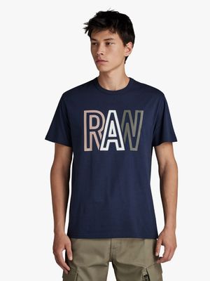 G-Star Men's Raw Navy T-Shirt