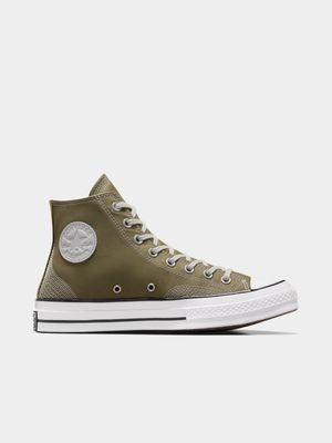 Converse Women's Chuck 70 High Multi-Stitch Fatigue Sneaker