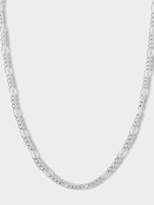 Sterling Silver Women's Figaro Necklace