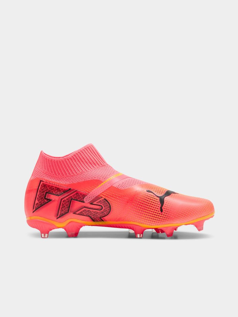 Mens Puma Future 7 Match LaceLess FG Neon Orange Boots Bash