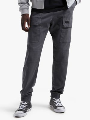 Jet Mens Dark Grey Cargo Pants