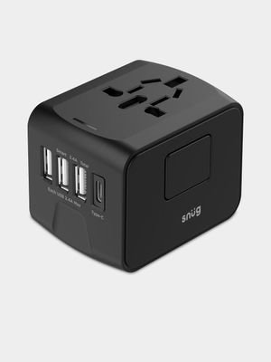 SNUG 4 Port Universal Travel Adapter