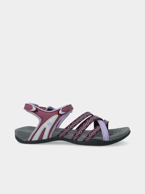 Women's Hi-Tec Savanna II Strap Purpl/Grey Sandal