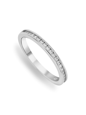 Cheté Circle Of Life Sterling Silver & Cubic Zirconia Channel Anniversary Ring