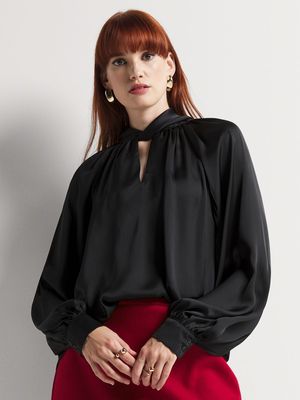 Satin Volume Blouse