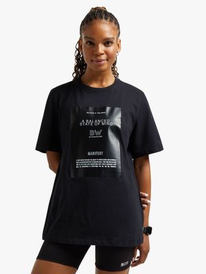 Womens TS Balanced Graphic Oversized Tee