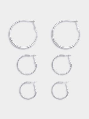 3 Pack Hoop Earrings