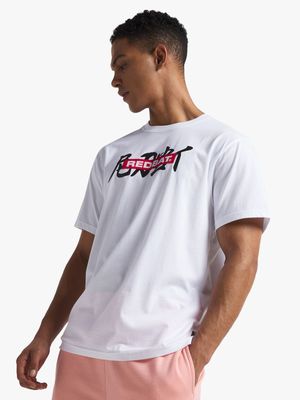 Redbat Men's White Relaxed T-Shirt