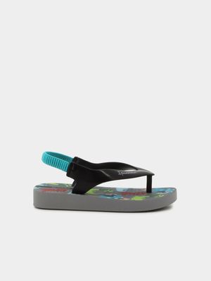 Infants Ipanema Grey & Black Sandals