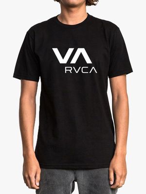 Men's VA RVCA Black Short Sleeve T-Shirt