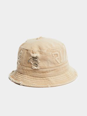 Men's Relay Jeans Rip n Repair Denim Stone Bucket Hat