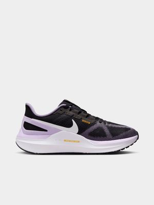 Womens Nike Air Zoom Structure 25 Black/White Running Shoes