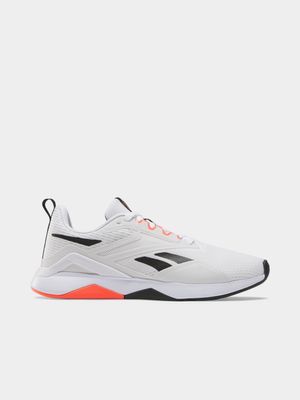 Womens Reebok Nanoflex 2 White/Orange/Black Training Shoes