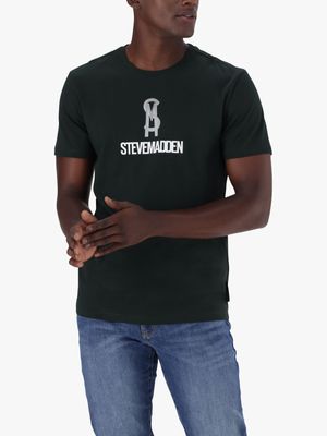 Men's Steve Madden Black Jamie Crew Neck T-Shirt