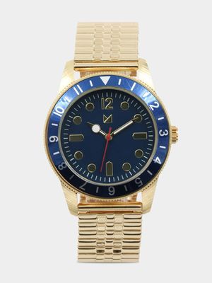 Men's Markham Retro Round Expansion Gold Watch