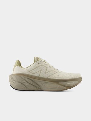 Mens New Balance Fresh Foam X More v5 Beige Running Shoes