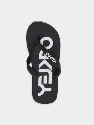 Men's Oakley Black College Flip Flops