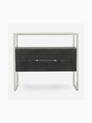 Shannon 1 Drawer Pedestal Charcoal